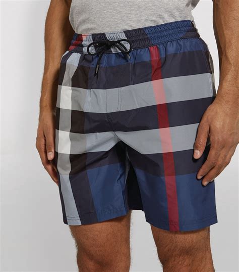 burberry swim shorts navy|burberry check drawcord swim shorts.